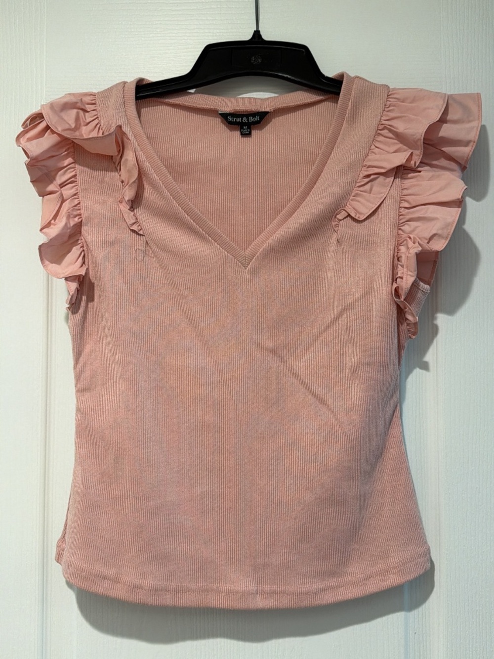 Ruffle pink tank